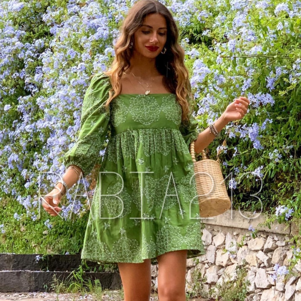 LAST 1🔥HOST PICK🔥ZARA OPENWORK EMBROIDERED DRESS